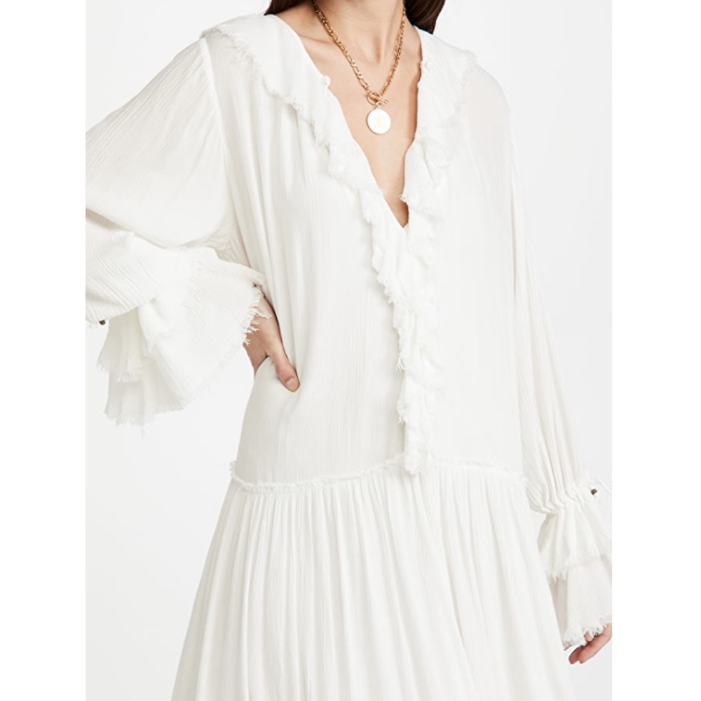 Free People Sweet Darlin Maxi Dress Ivory - Picture 8 of 11